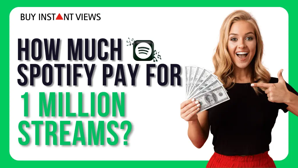 How much does Spotify pay for 1 million streams